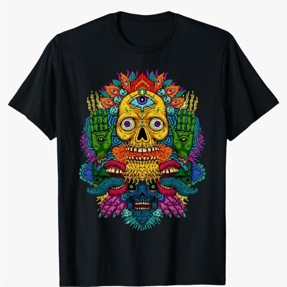 NEW-Classic rainforest 
psychedelic 
Bohemian hippie  
Spiritual  T-Shirt - Picture 1 of 7